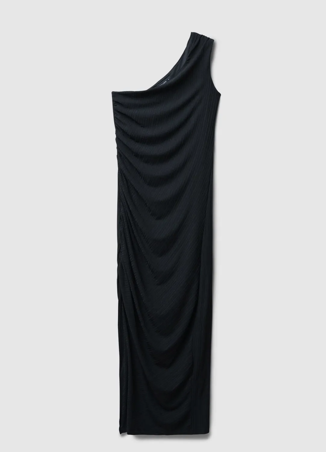 Calliope Atelier robe longue mono-épaule froncée