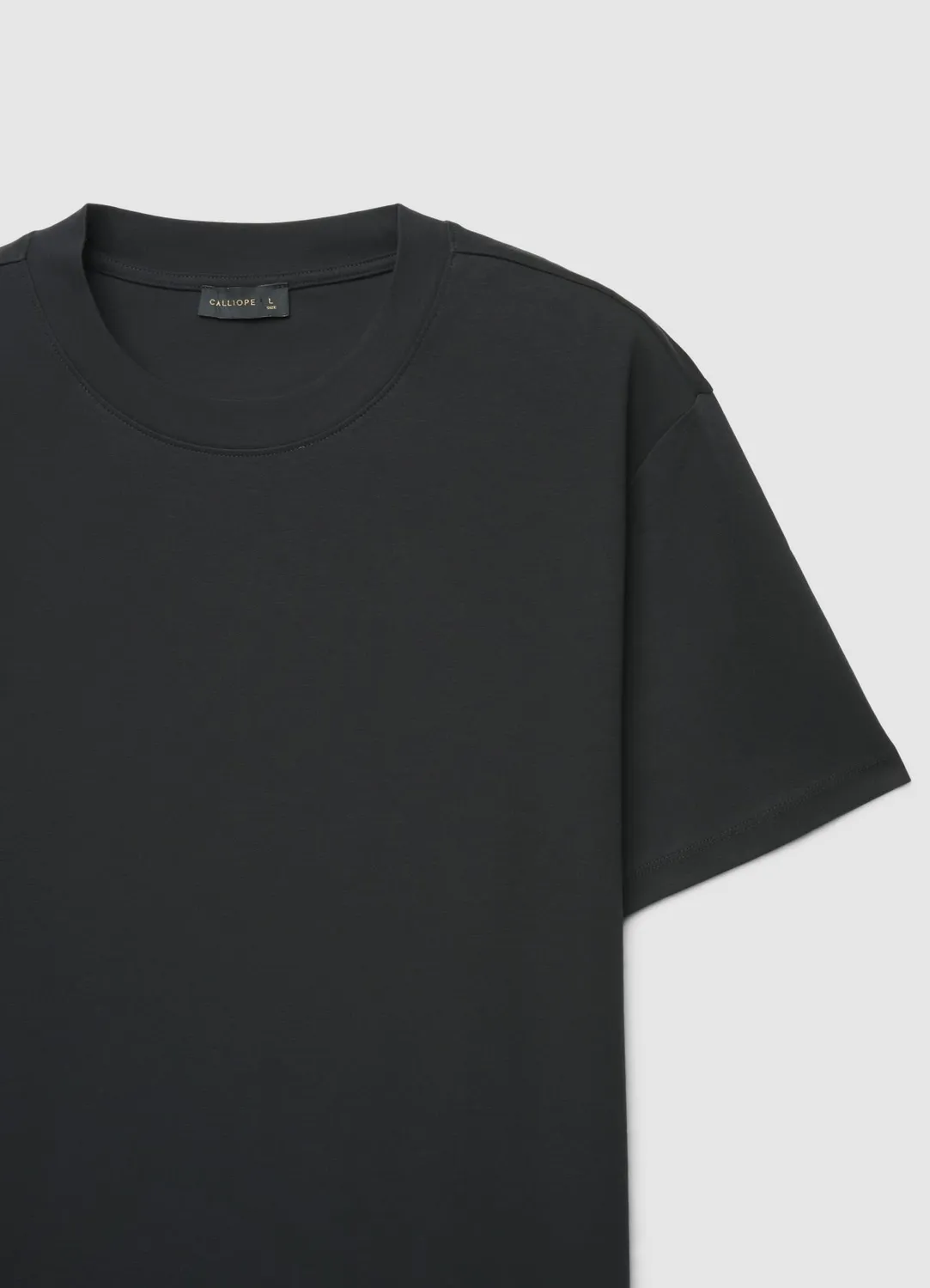 Calliope t-shirt col rond homme uni manches courtes