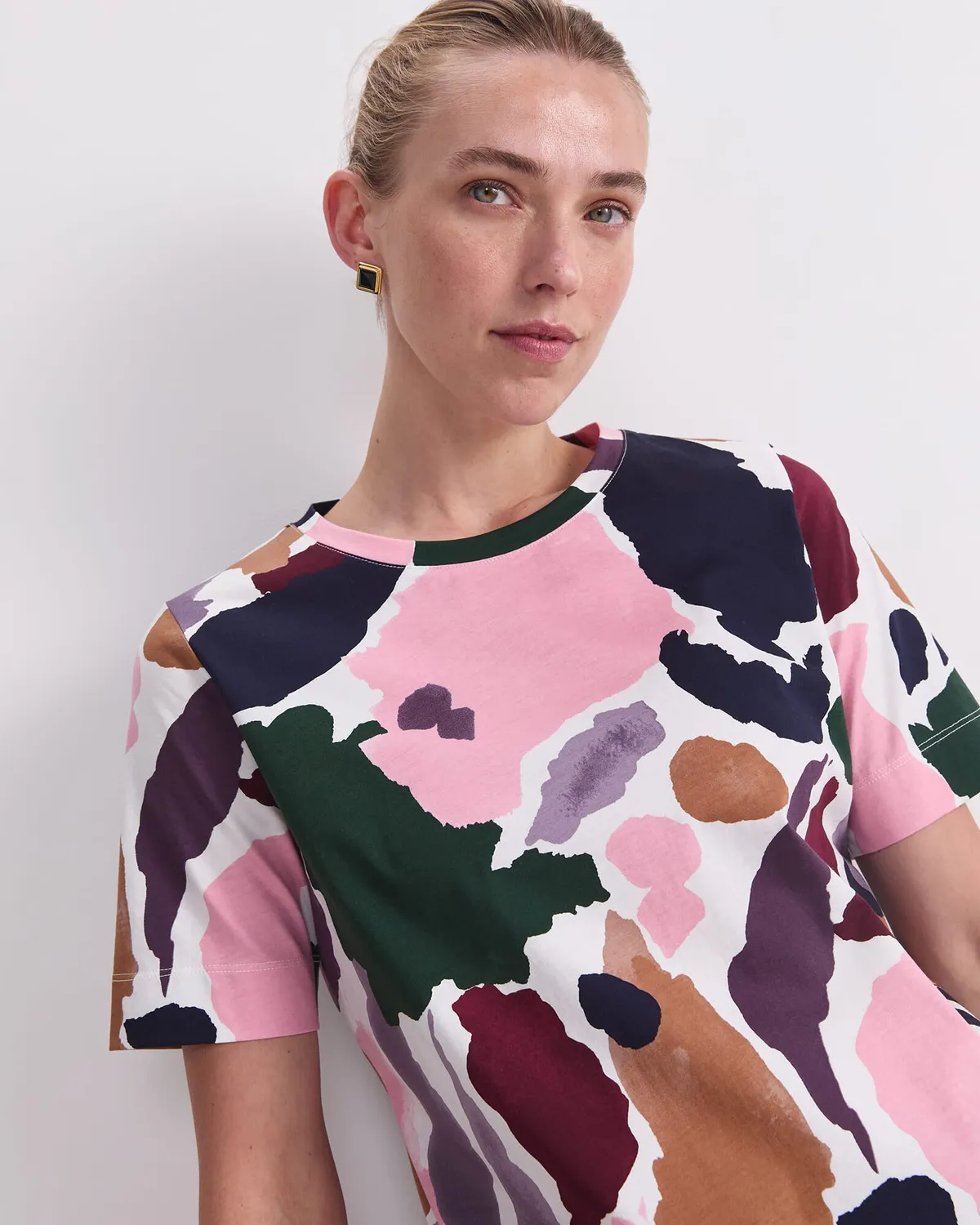 Sportscraft Leah Mercerised tee coton imprimé femme