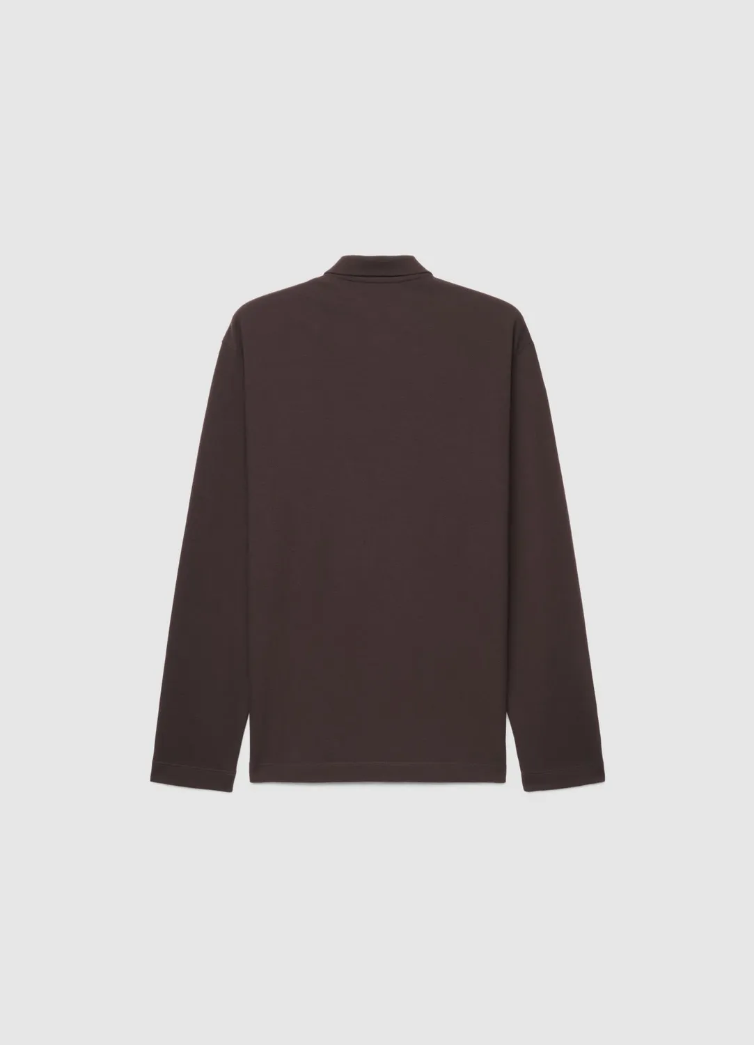 Calliope polo coton piqué homme manches longues uni