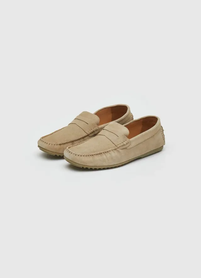 Calliope mocassin cuir homme uni