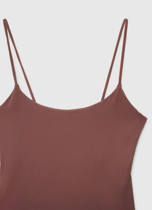 Calliope body bretelles fines femme uni ajusté