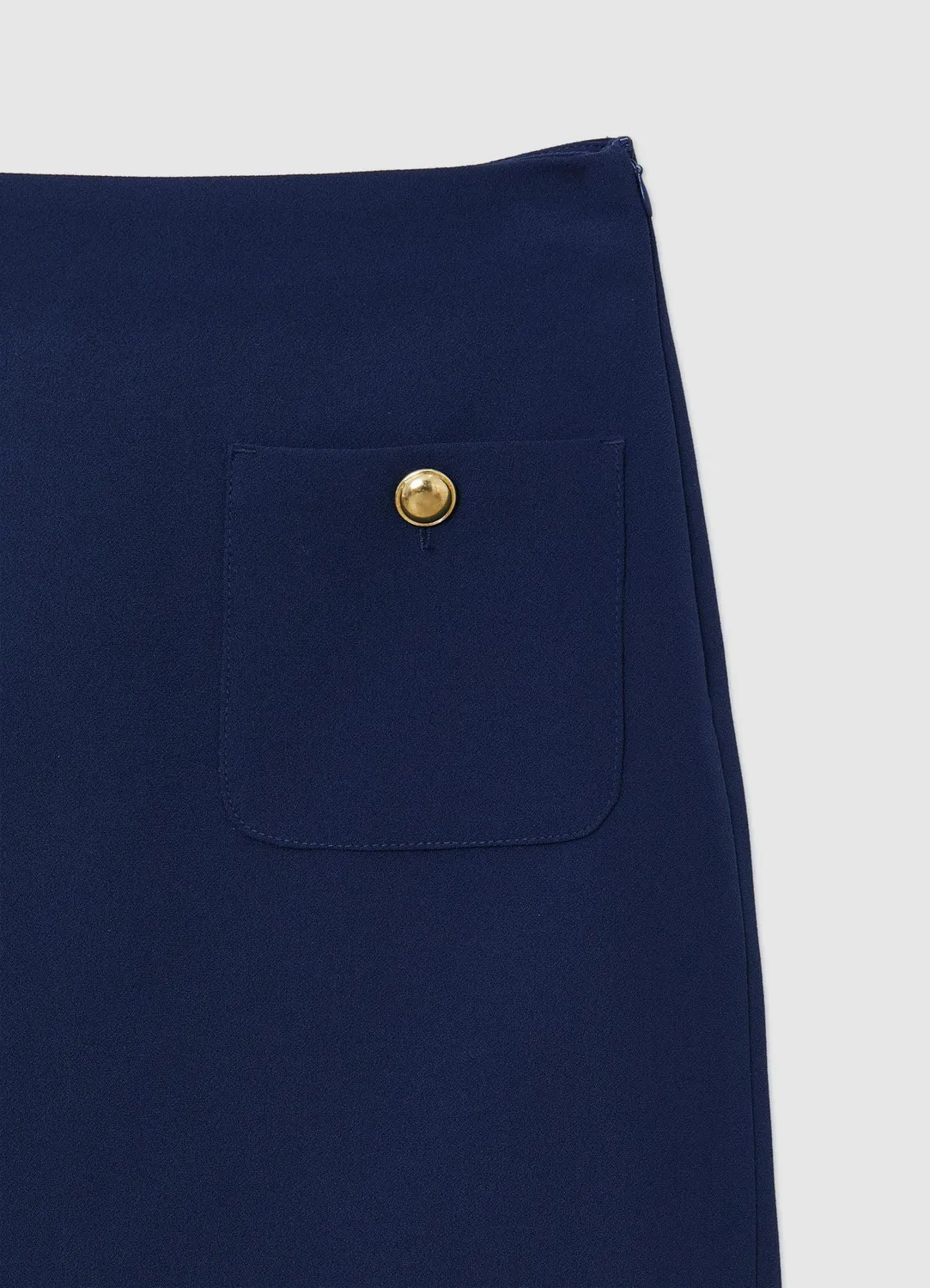 Calliope Minijupe femme poches boutons dorés