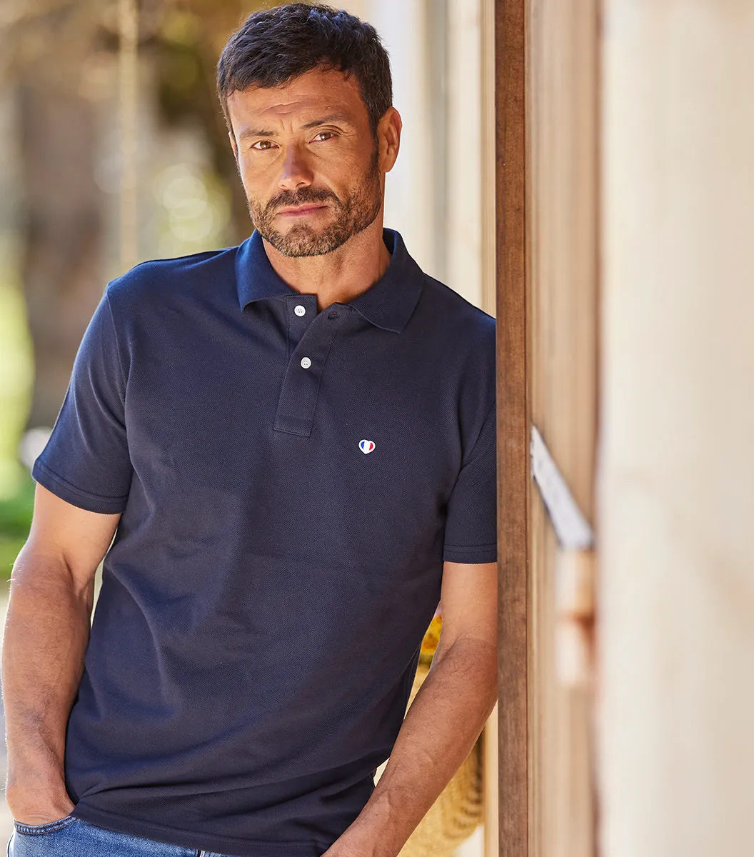 Cocorico Iconique polo homme marine piqué