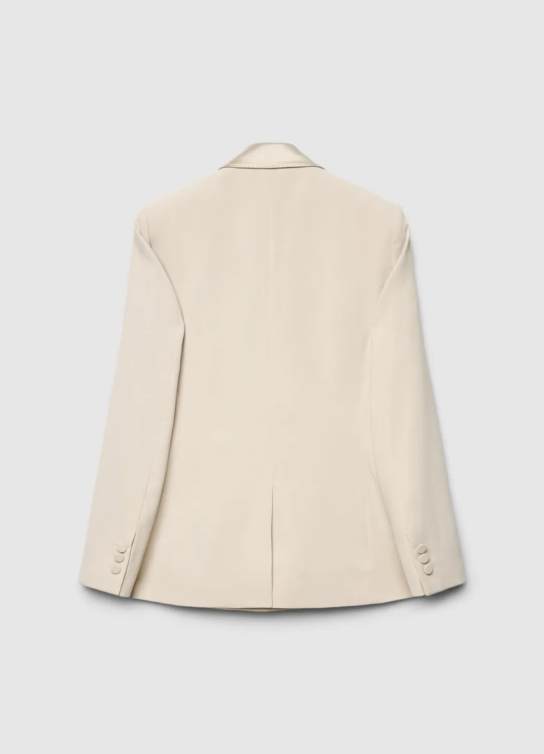Calliope Veste double boutonnage revers satin femme cérémonie