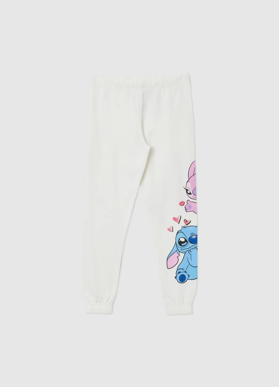 Calliope pantalon jogging fille Stitch coton élastique