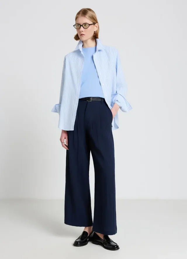 Calliope pantalon palazzo femme taille haute