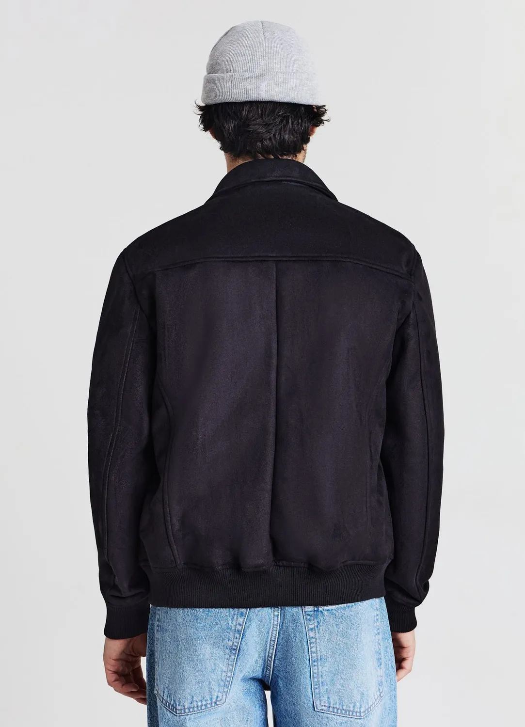Calliope Blouson homme suédine zip poches à patte