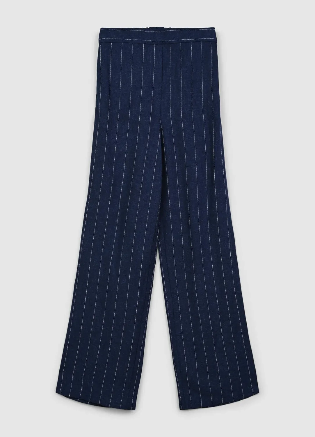 Calliope pantalon droit femme rayures craie taille élastique