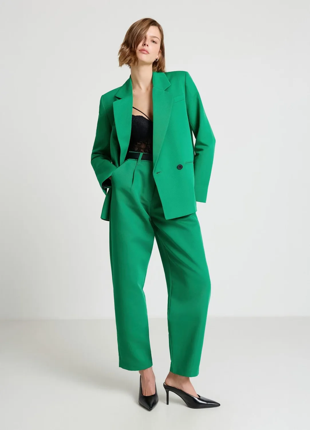 Calliope veste double-boutonnage femme unie