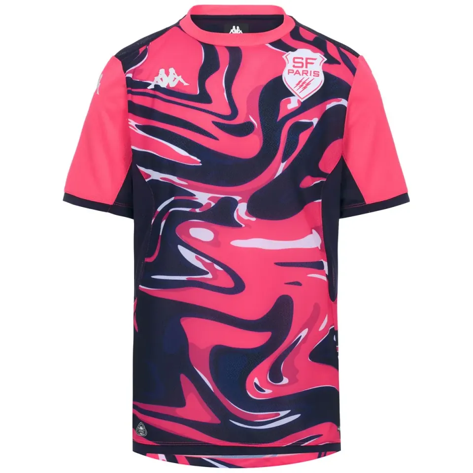 Robe di Kappa Mokibapre Pro 2 maillot rose enfant Stade Français