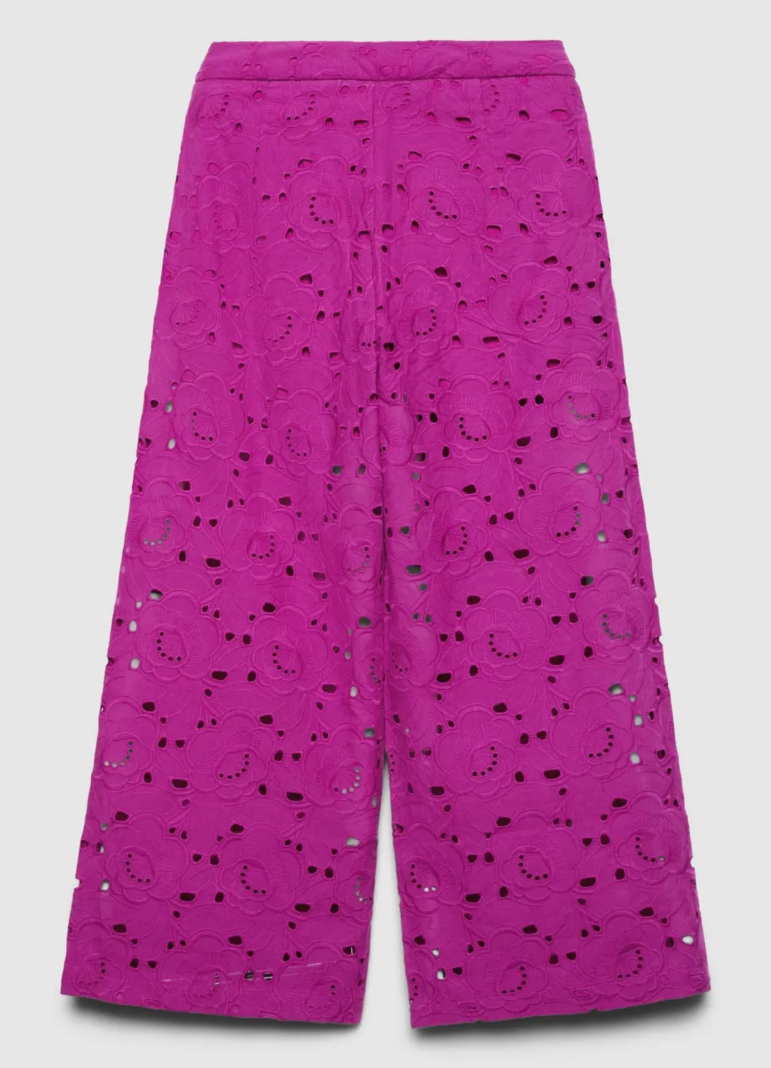 Calliope culotte sangallo pantalon femme broderie florale