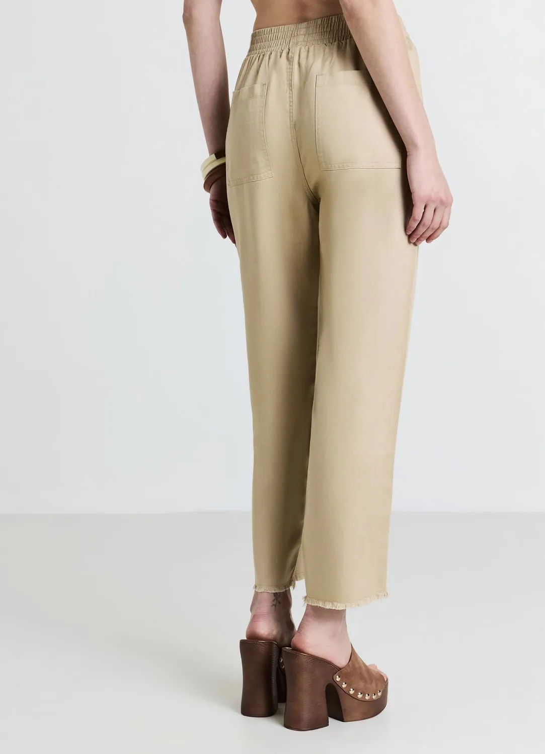 Calliope jogger uni femme taille élastique poches