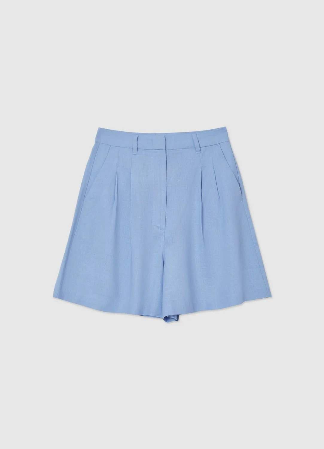 Calliope bermuda uni zip bouton femme
