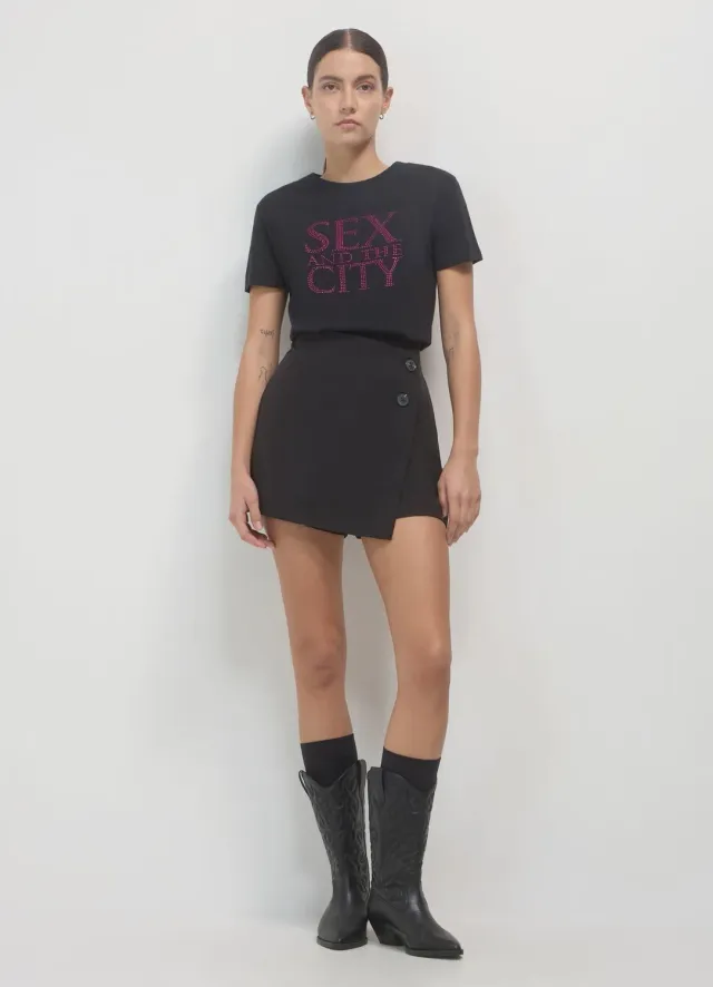 Calliope Sex and the City t-shirt manches longues femme coton