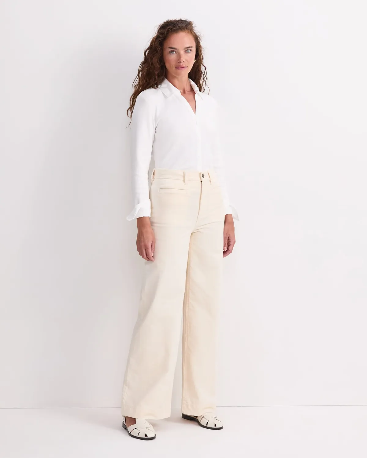 Sportscraft Cleo 119728 jean large velours taille haute