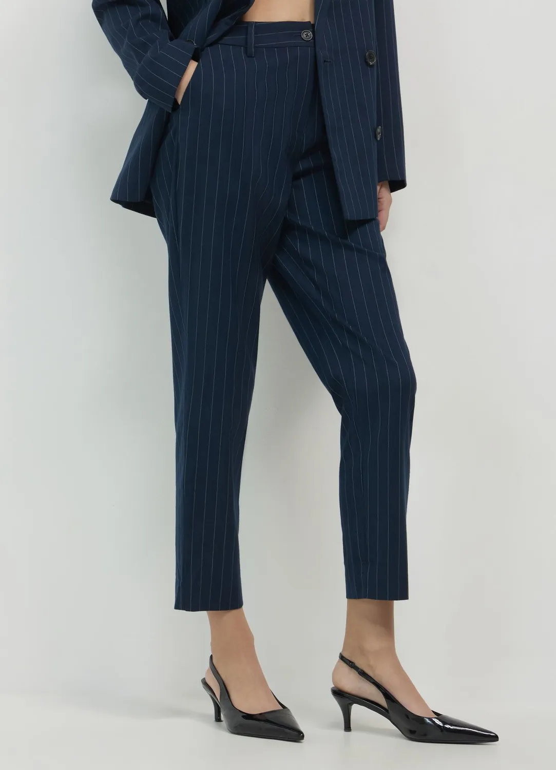 Calliope pantalon cigarette rayures femme regular