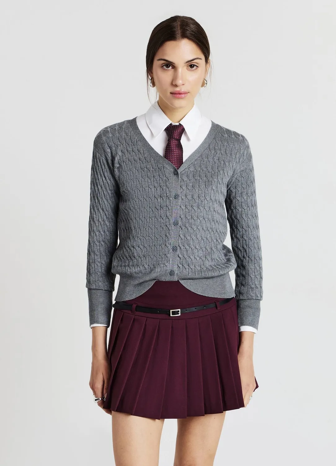 Calliope cardigan torsadé boutons femme col V