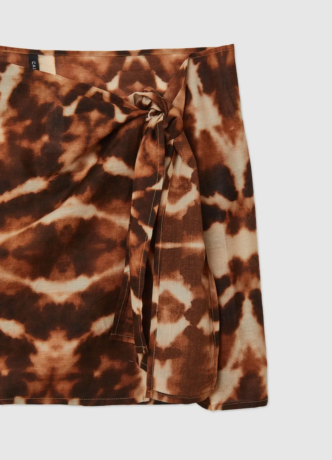 Calliope Tie-Dye paréo court femme à nouer taille unique