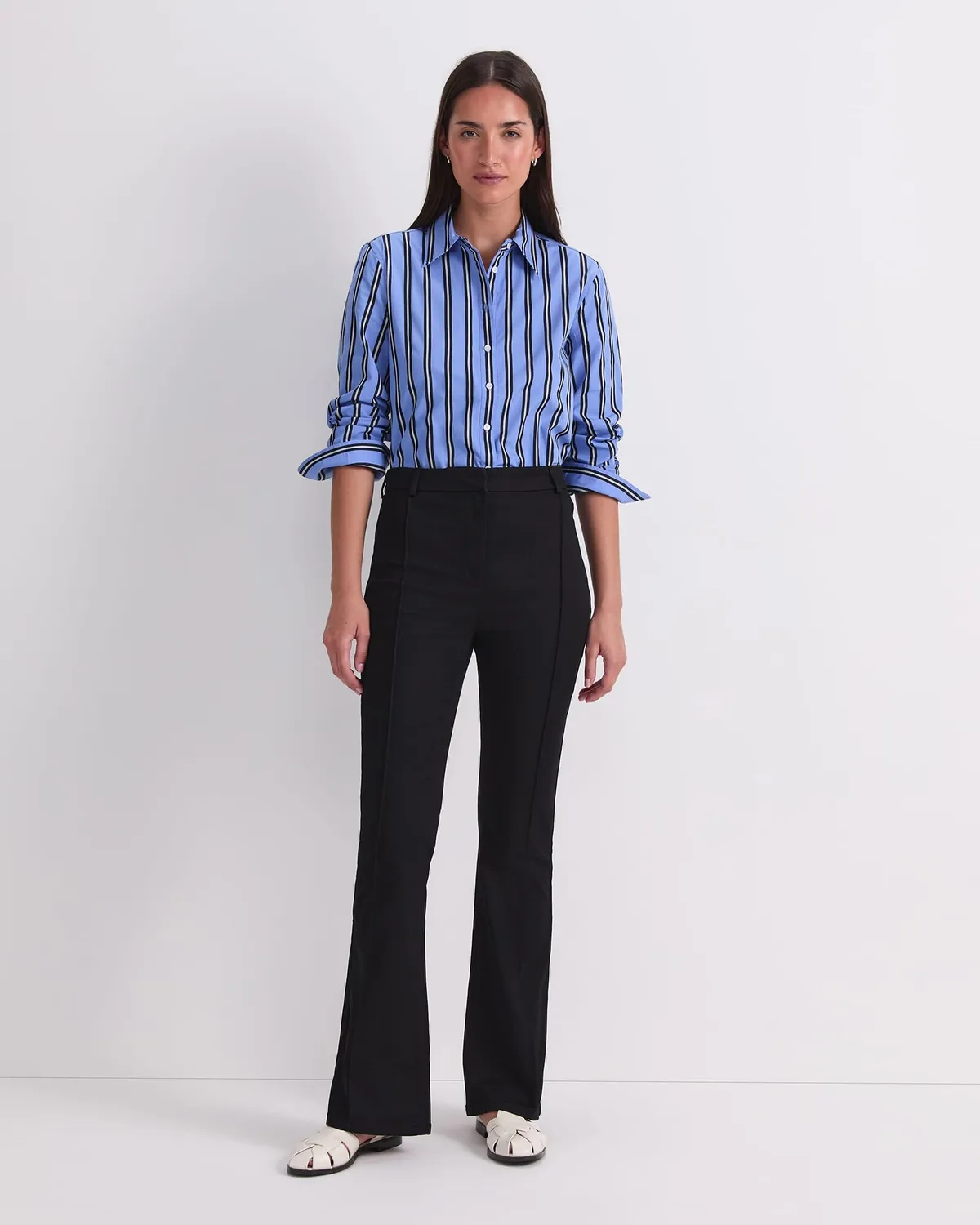 Sportscraft Nyra Pintuck jean flare long femme