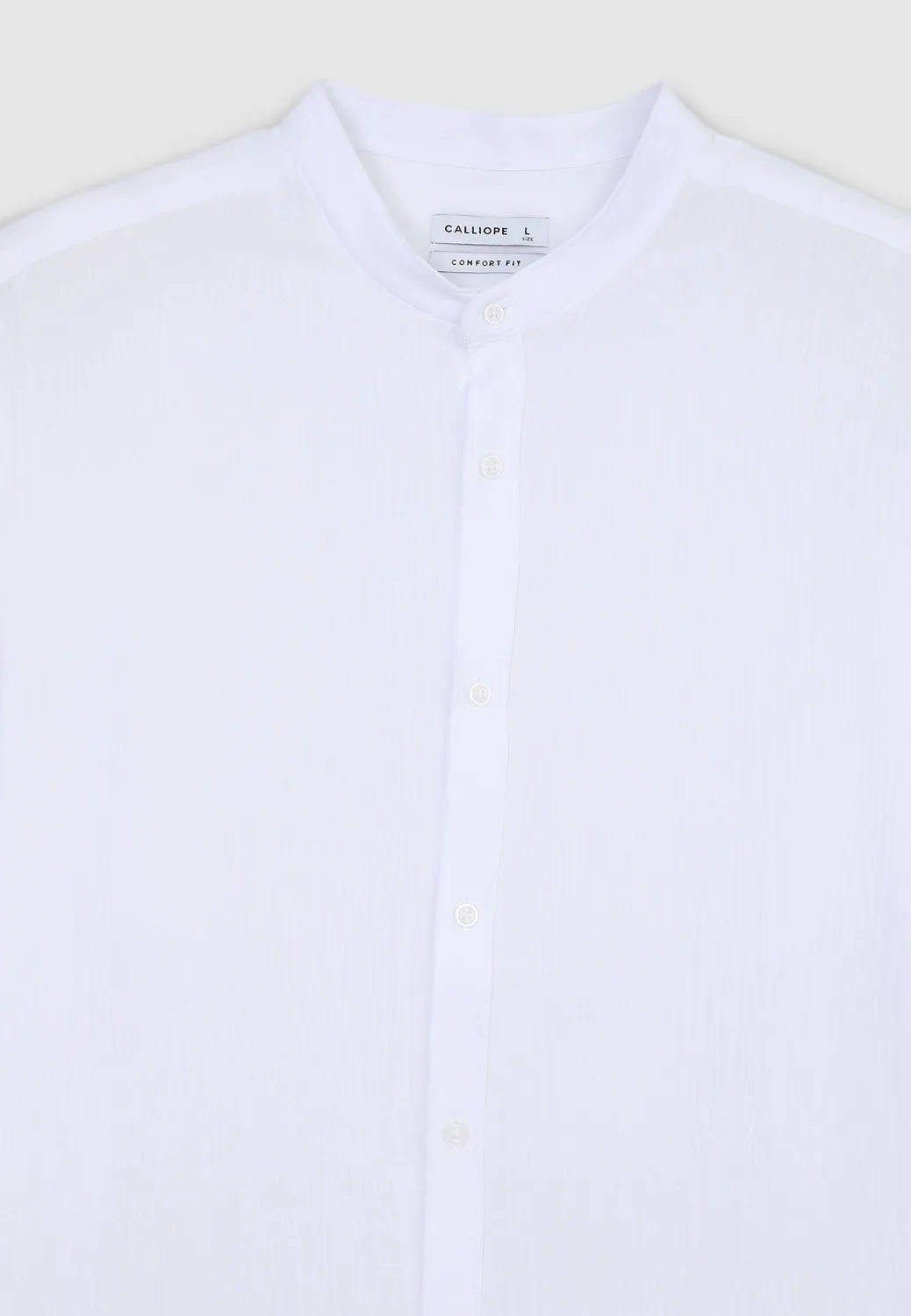 Calliope chemise col coréen coton homme