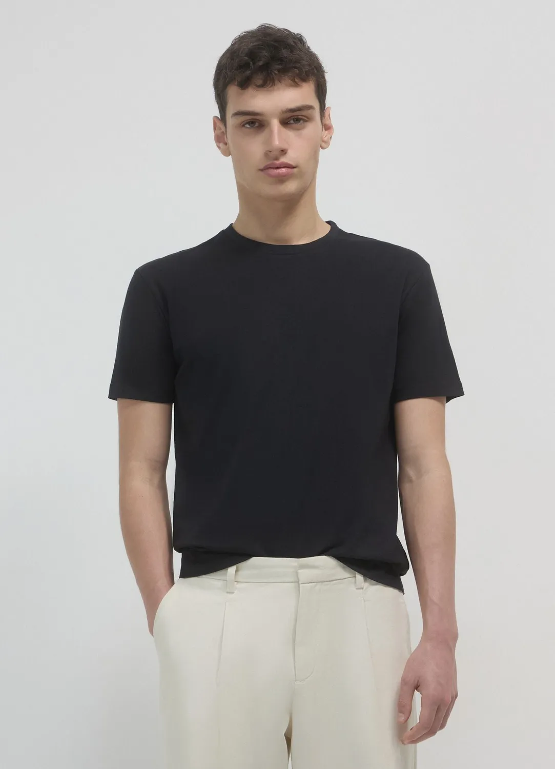 Calliope t-shirt homme col rond coton uni