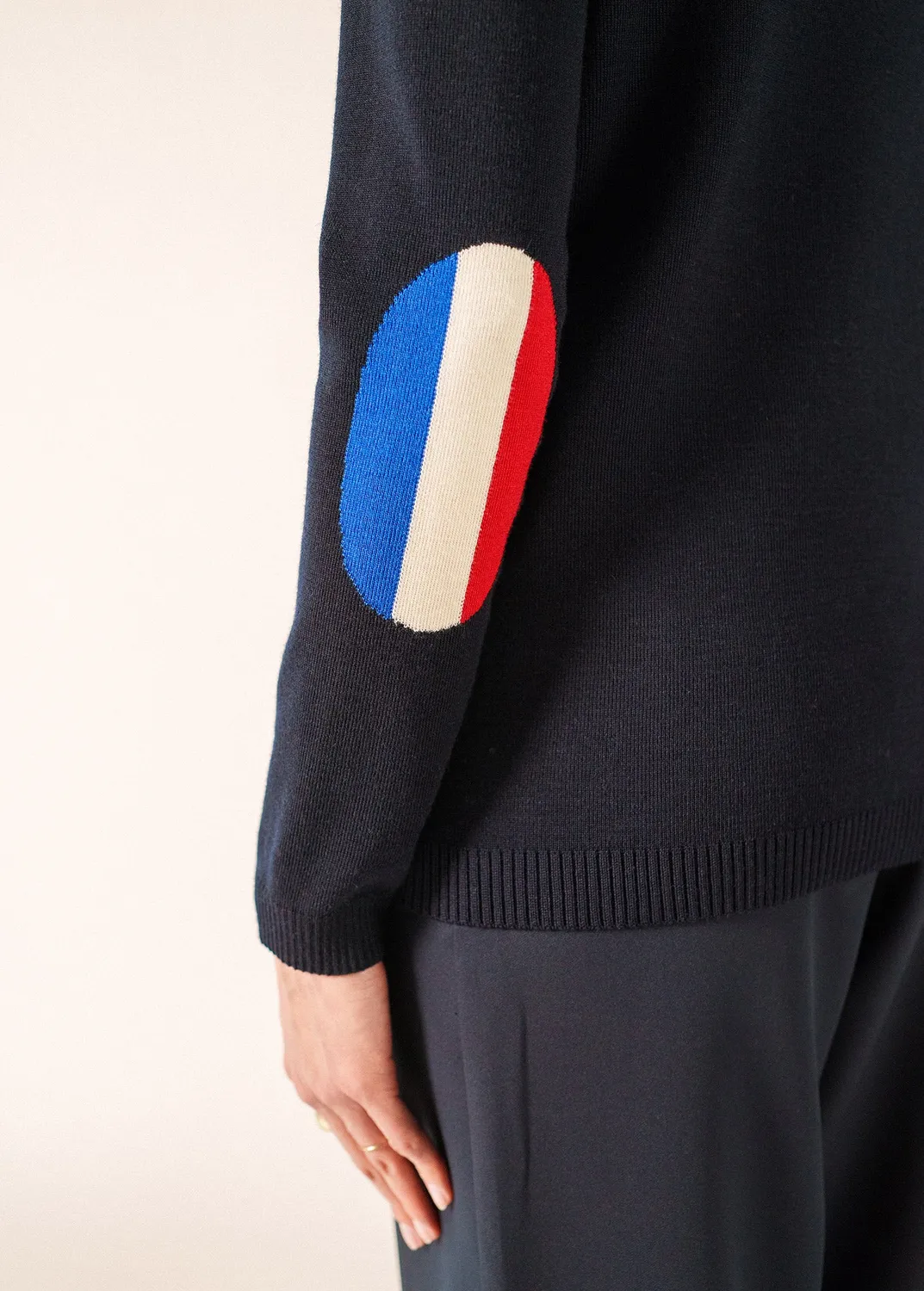 Saint James Brégançon x Elysée pull laine navy femme
