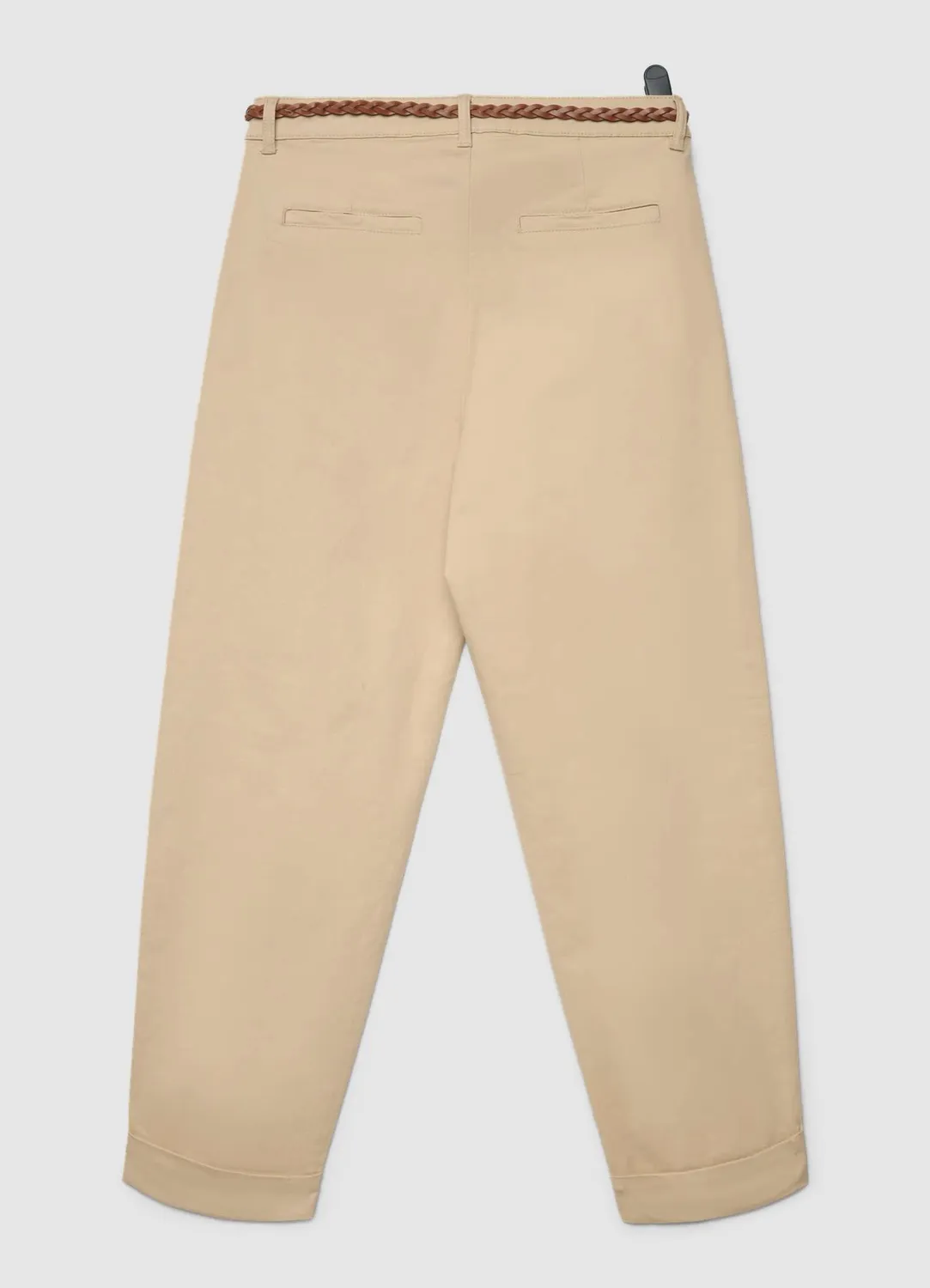 Calliope Chino à ceinture tressée pantalon femme