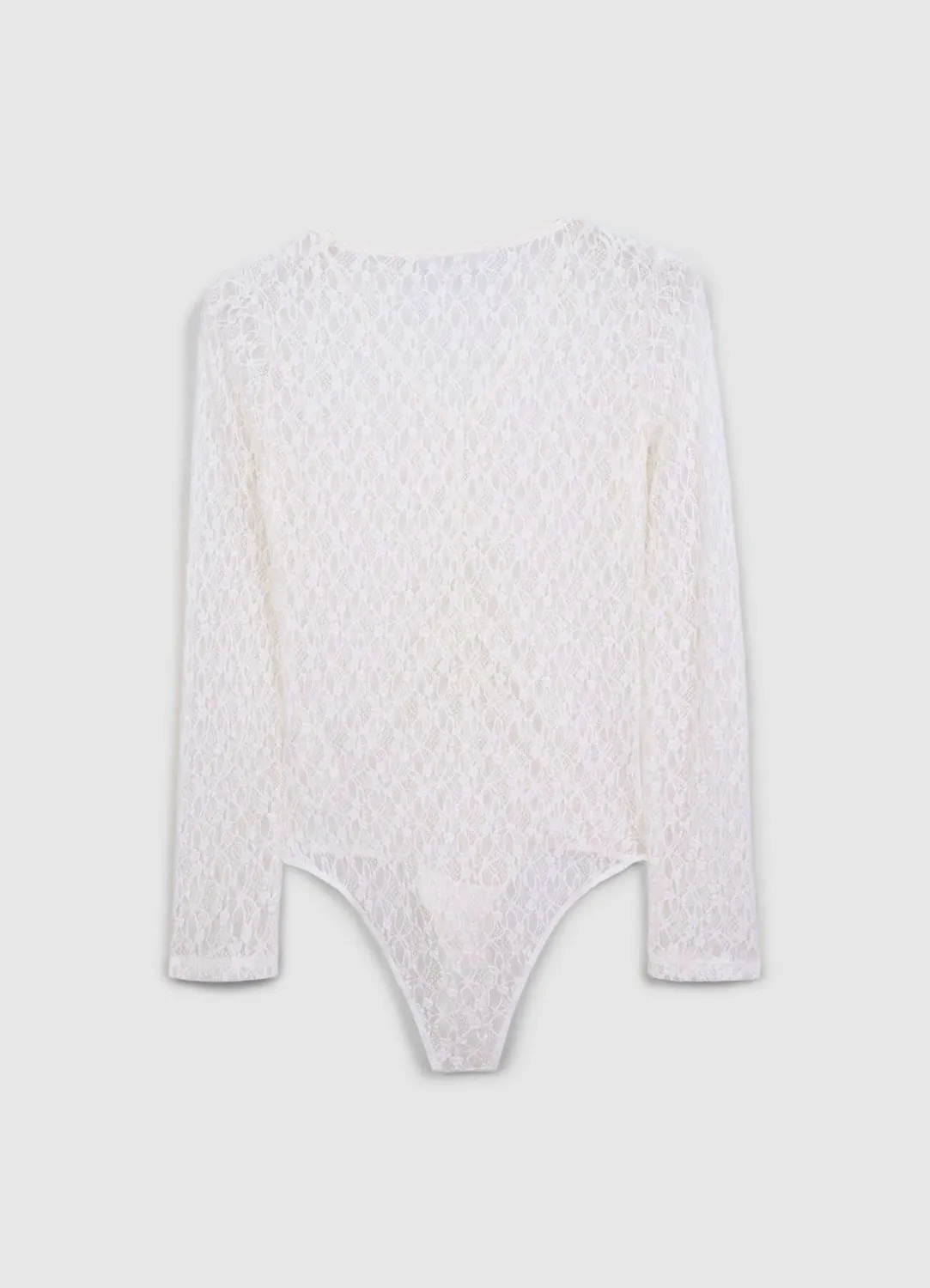 Calliope body dentelle col V manches longues