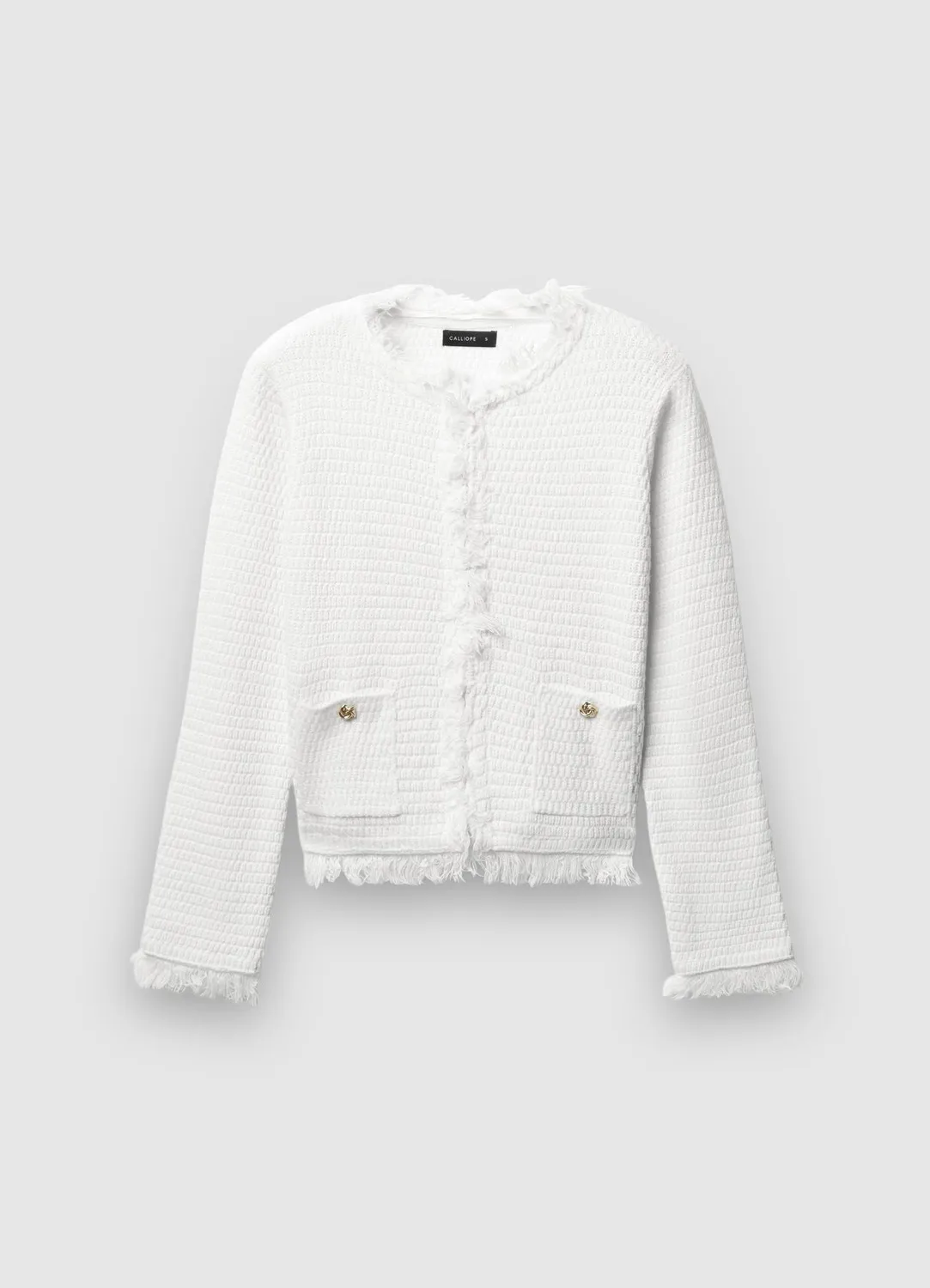 Calliope cardigan franges col rond femme