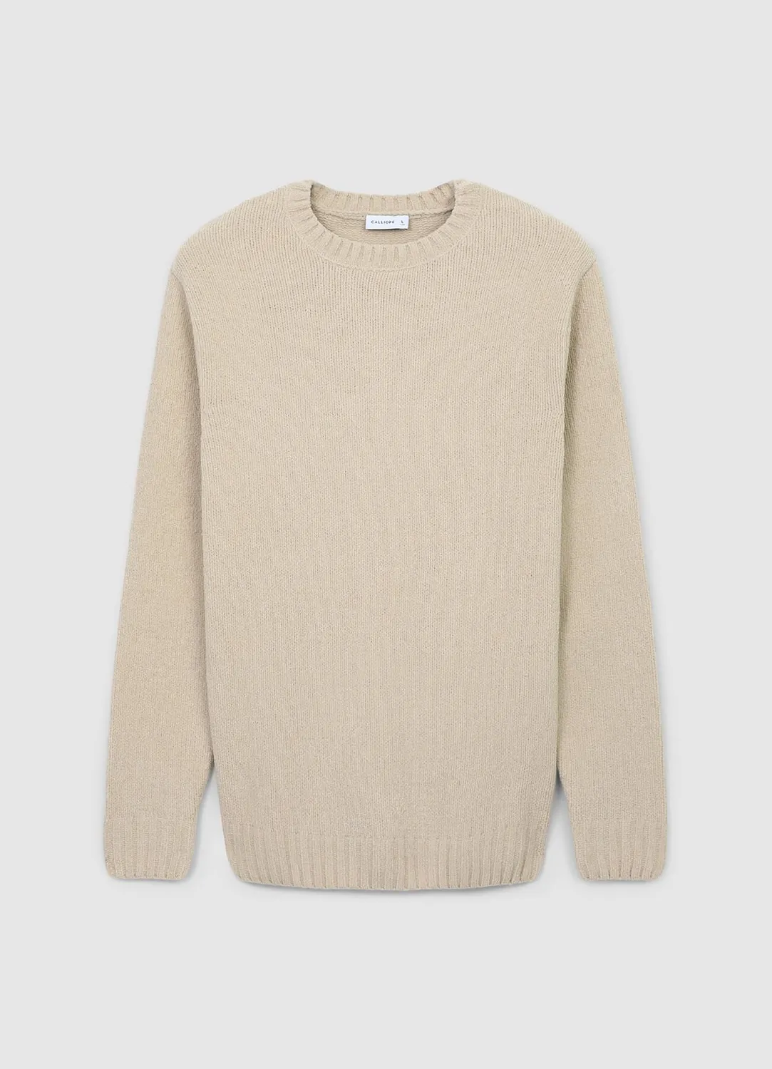 Calliope pull chenille homme col rond manches longues