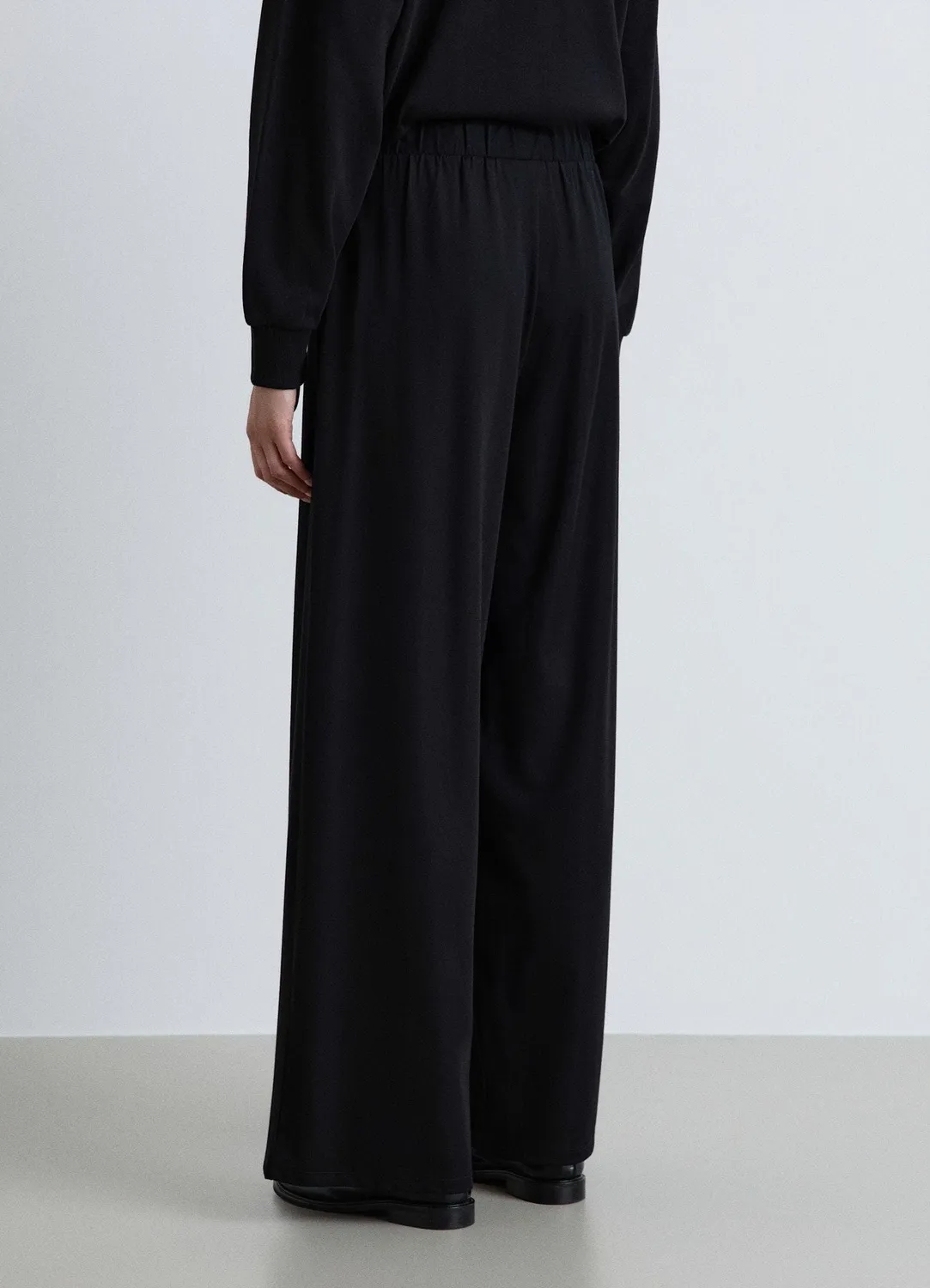 Calliope pantalon large taille élastique femme