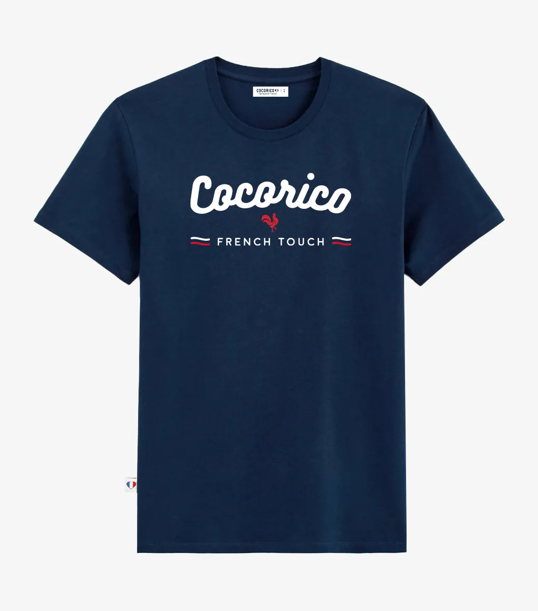 Cocorico French Touch t-shirt homme marine coton