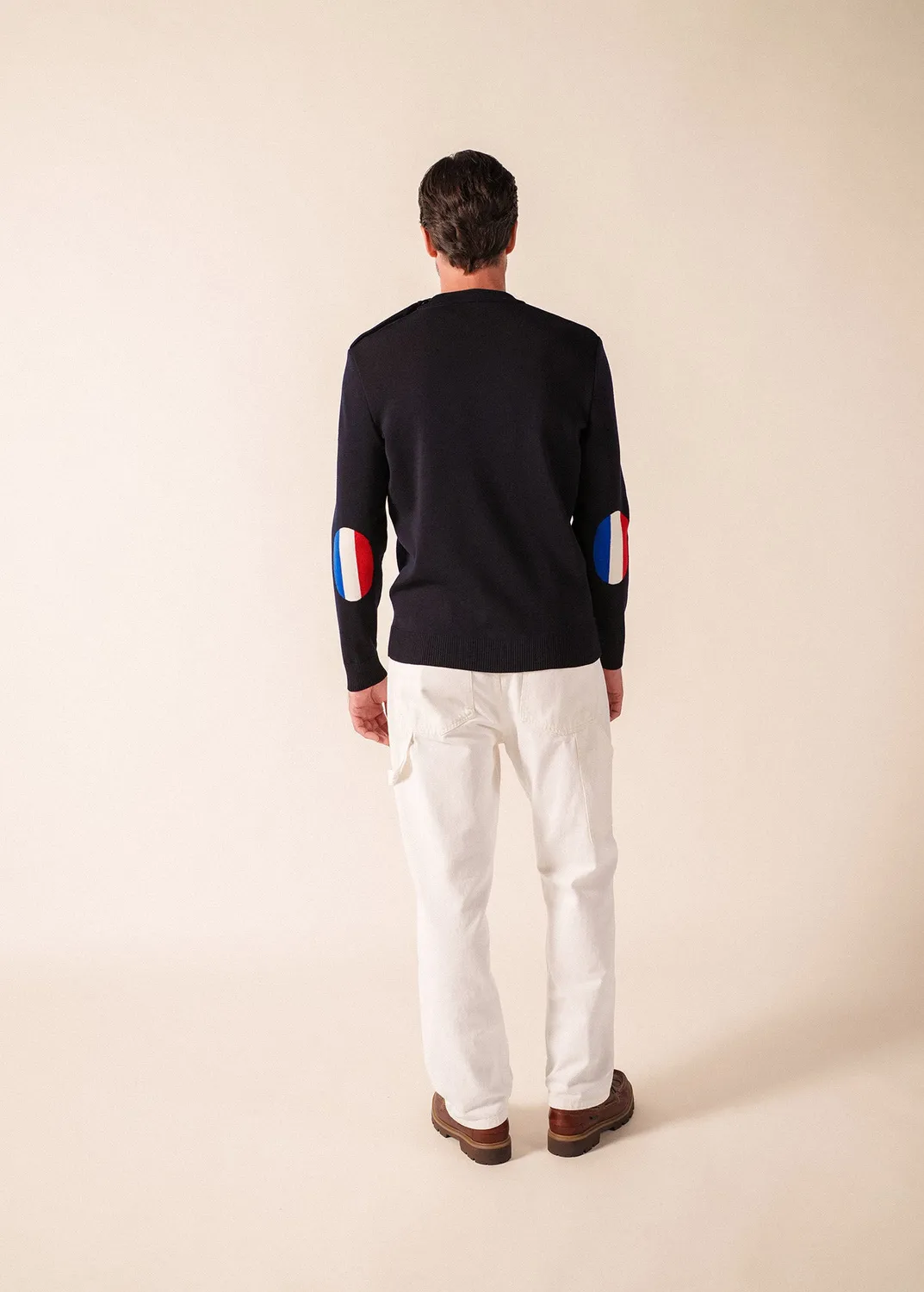 Saint James Mondiovision France pull navy/multico laine