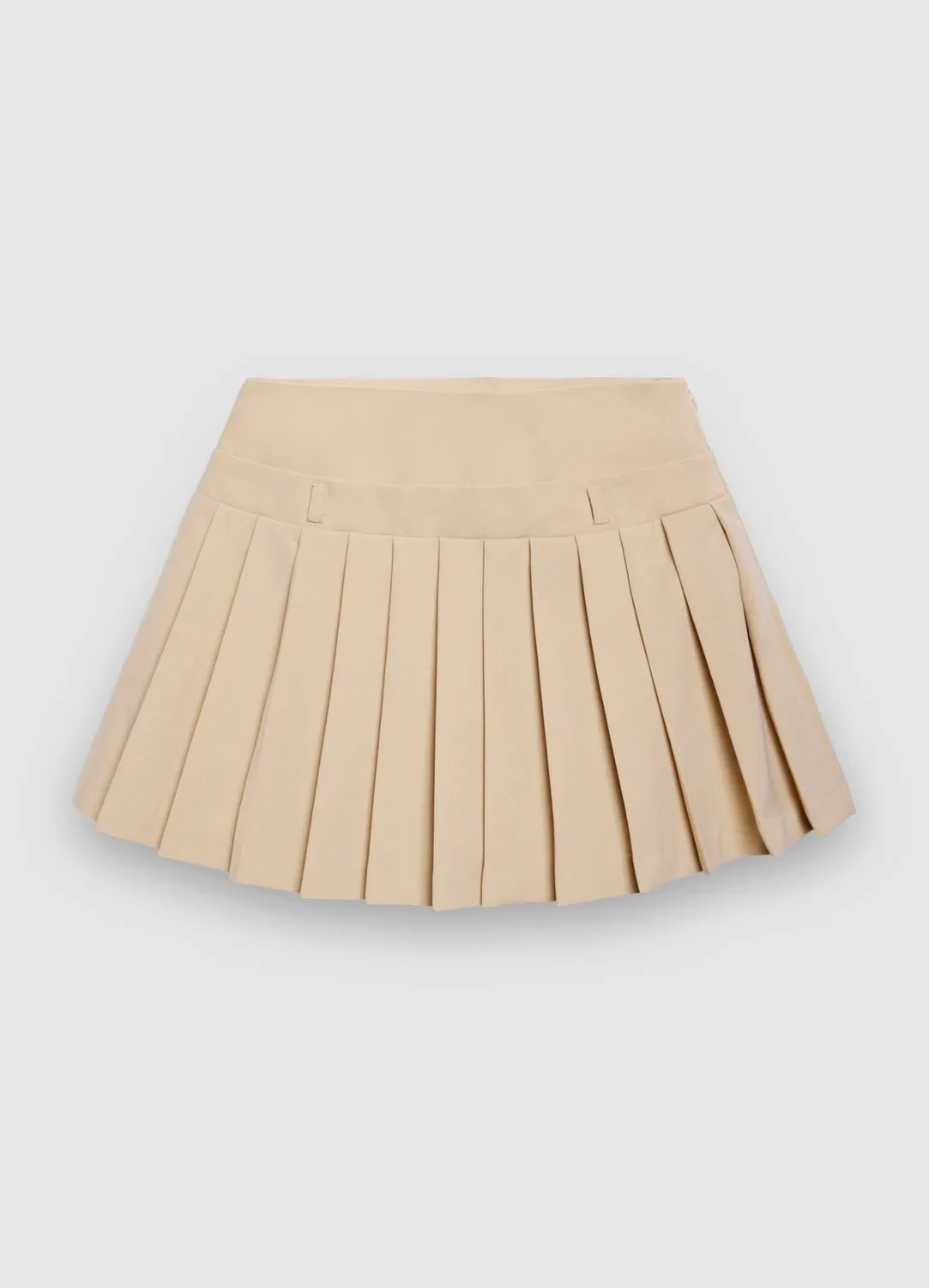 Calliope jupe-short plissée femme zip latéral
