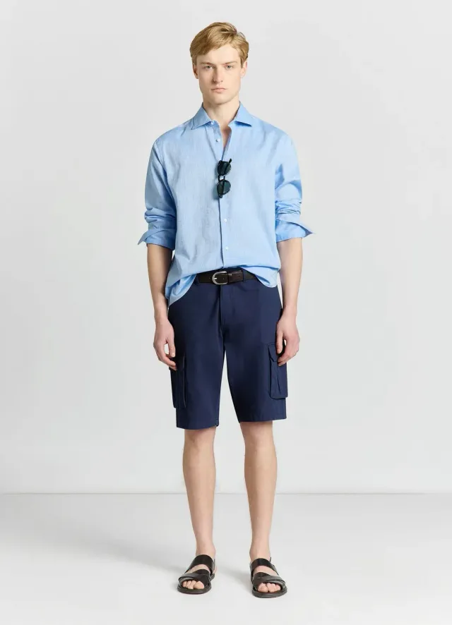 Calliope short cargo homme poches latérales uni