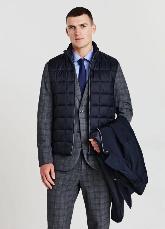 Calliope Cappotto Manteau Homme Matelassé Col Classique