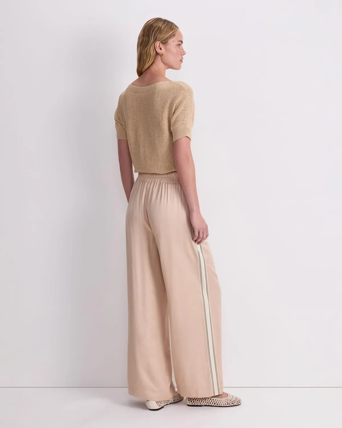 Sportscraft Yara Drape Stripe pantalon large rayé