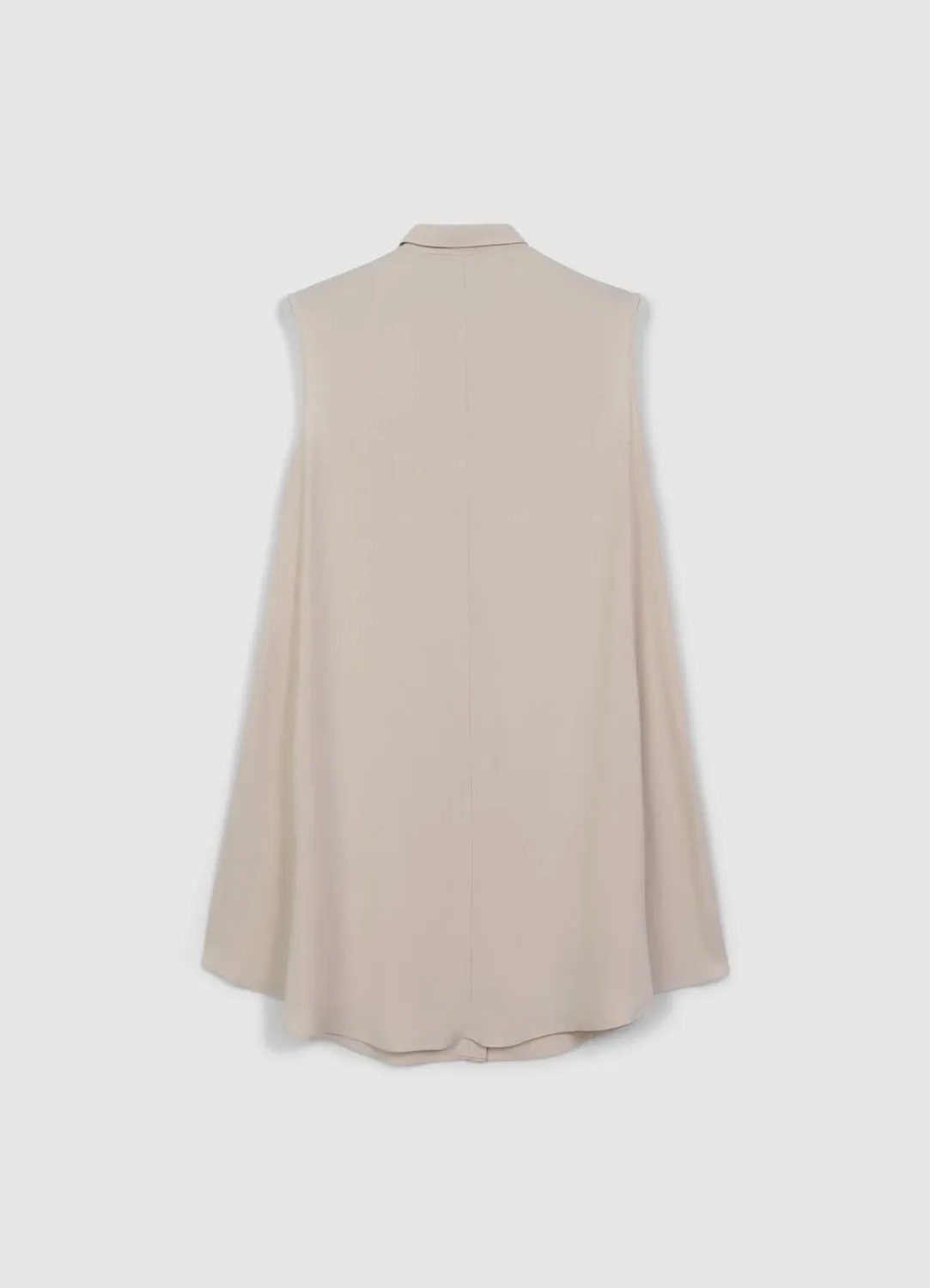 Calliope chemise longue sans manches femme col classique