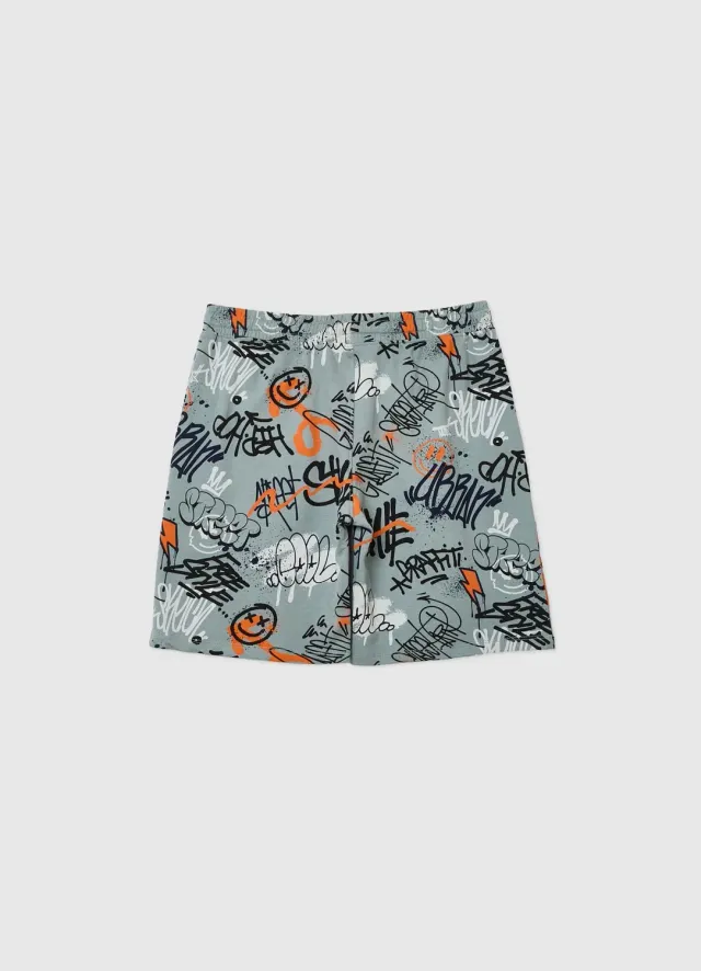 Calliope short graffiti garçon imprimé