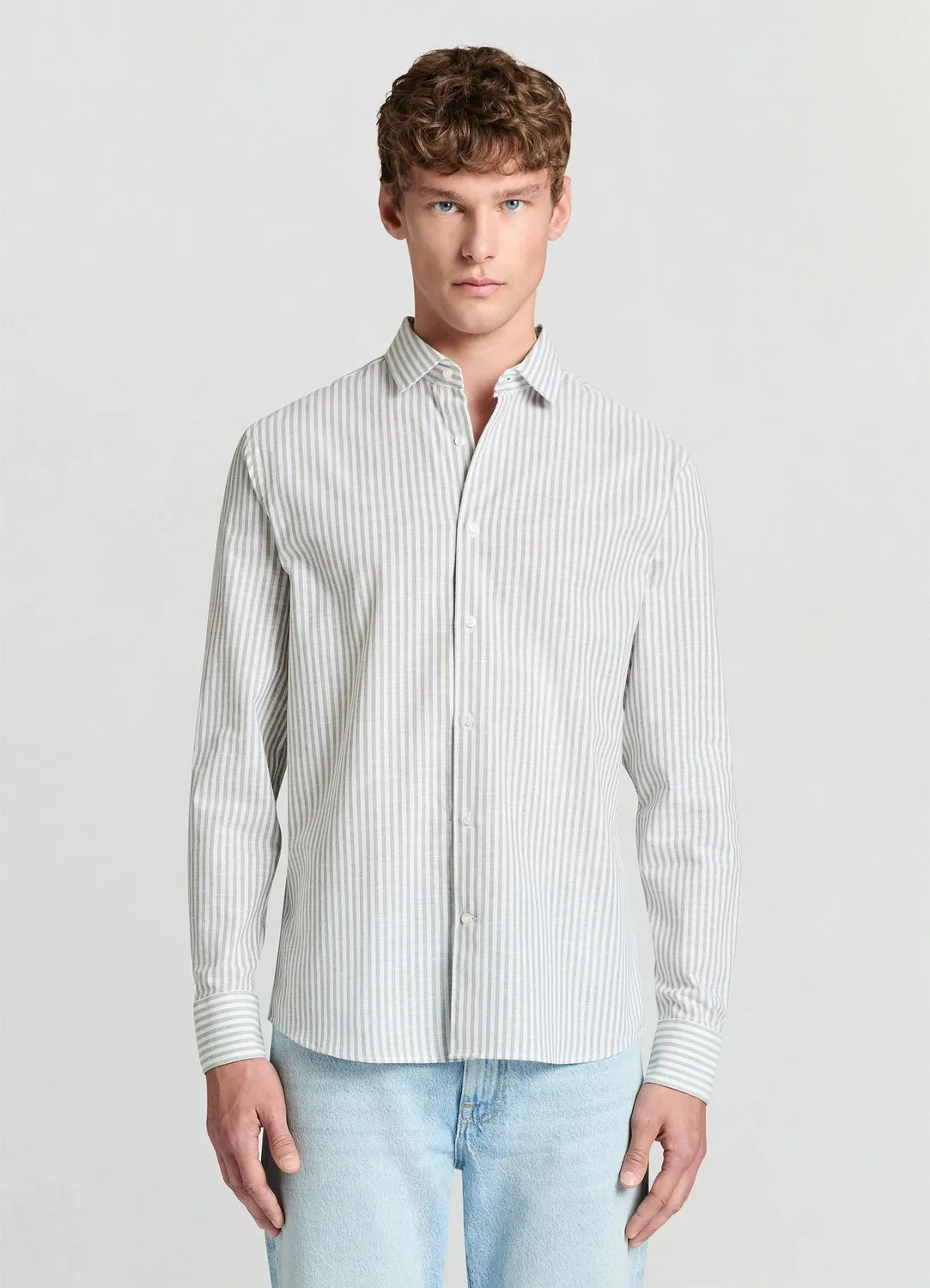 Calliope chemise rayée chemise homme taille L regular