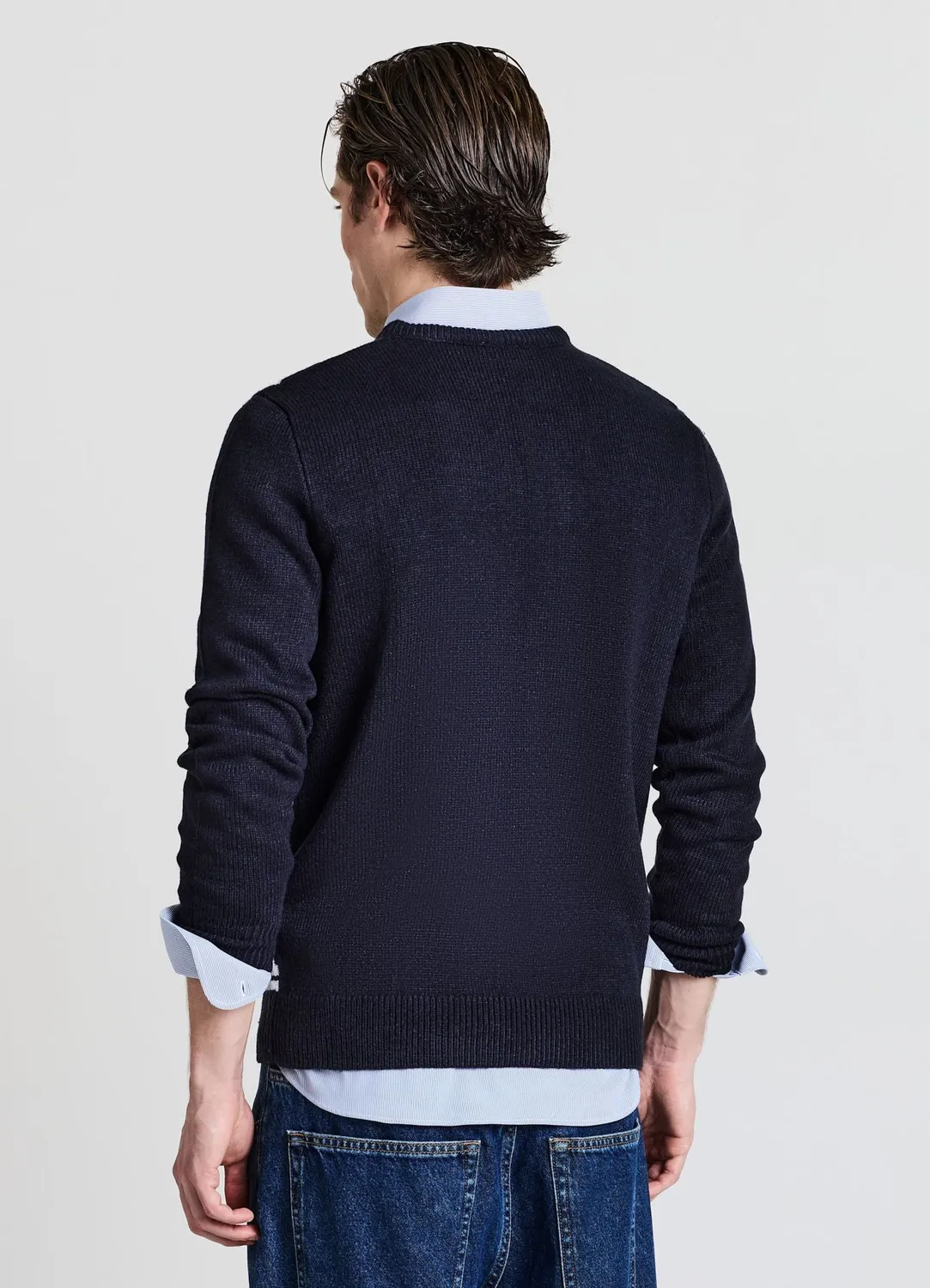 Calliope pull de Noël homme col rond imprimé festif