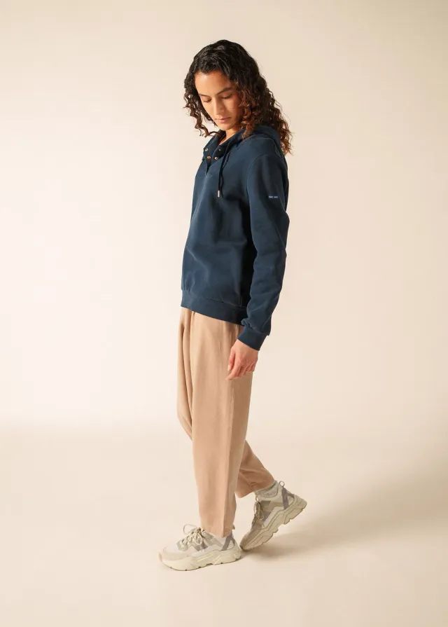 Saint James Adeline sweat amiral molleton coton