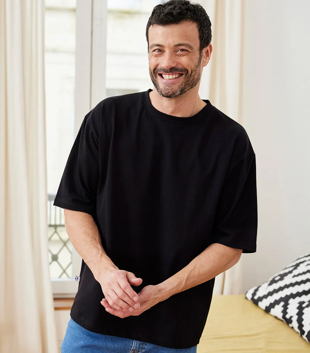 Cocorico Intemporel t-shirt oversize homme noir épais