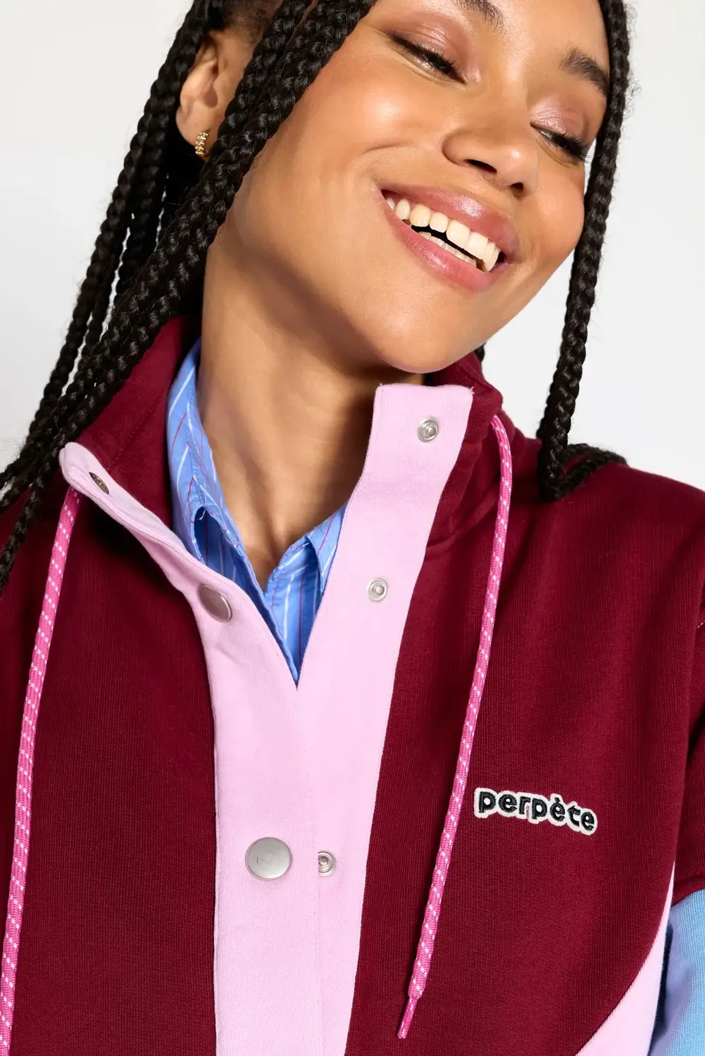 Perpète Laura veste rose XS-XXL molleton