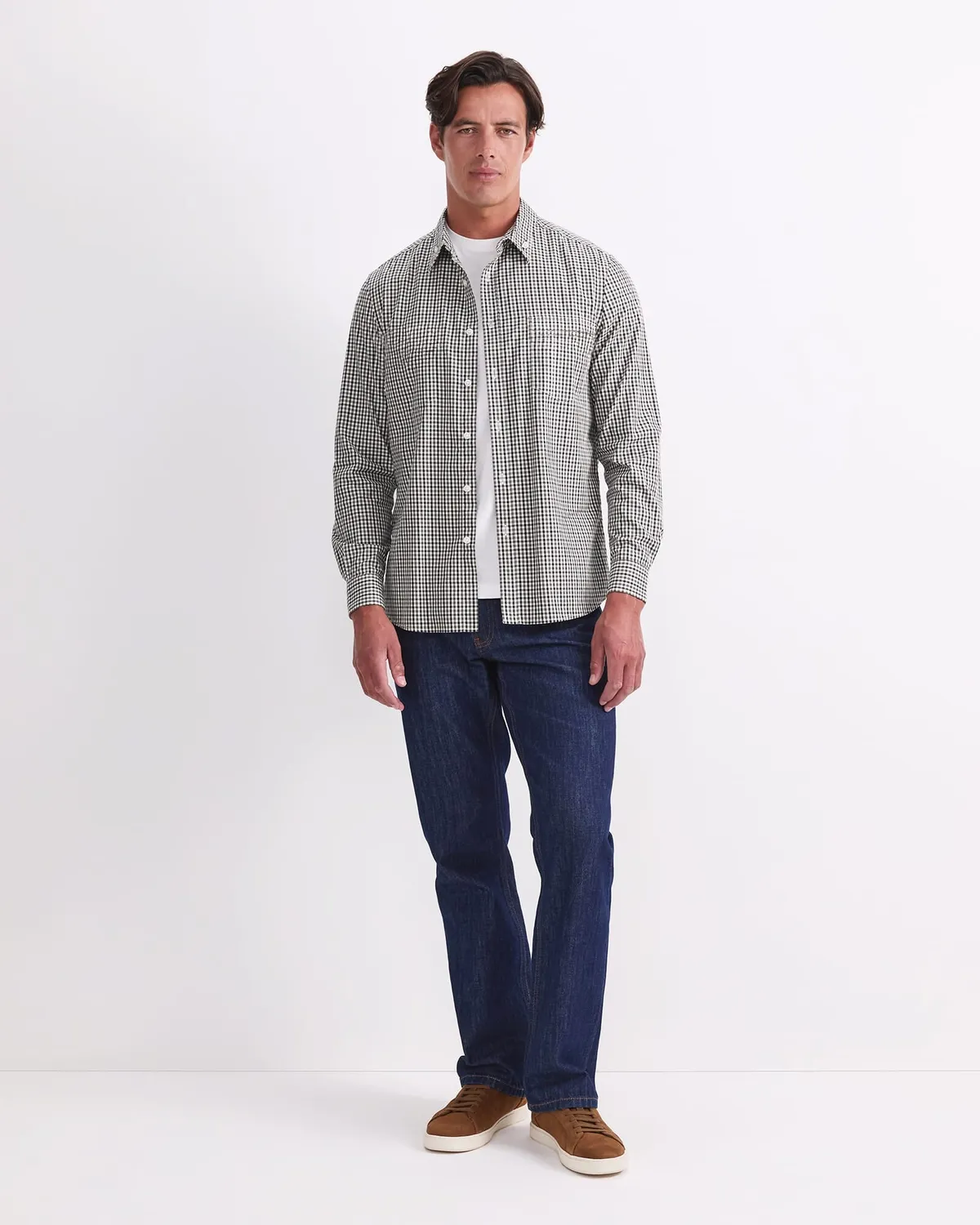 Sportscraft David chemise homme carreaux coton