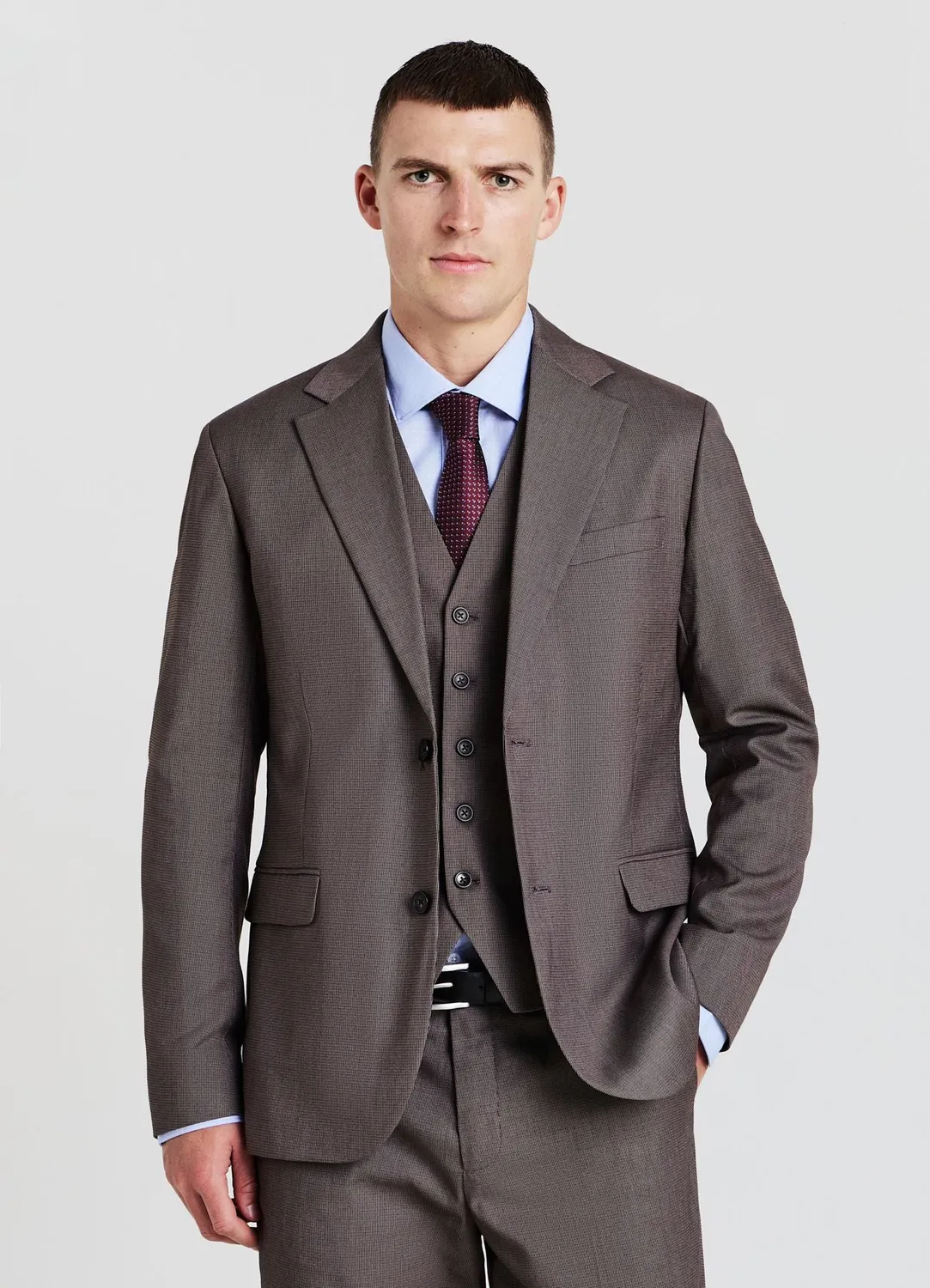 Calliope veste homme 2 boutons carreaux
