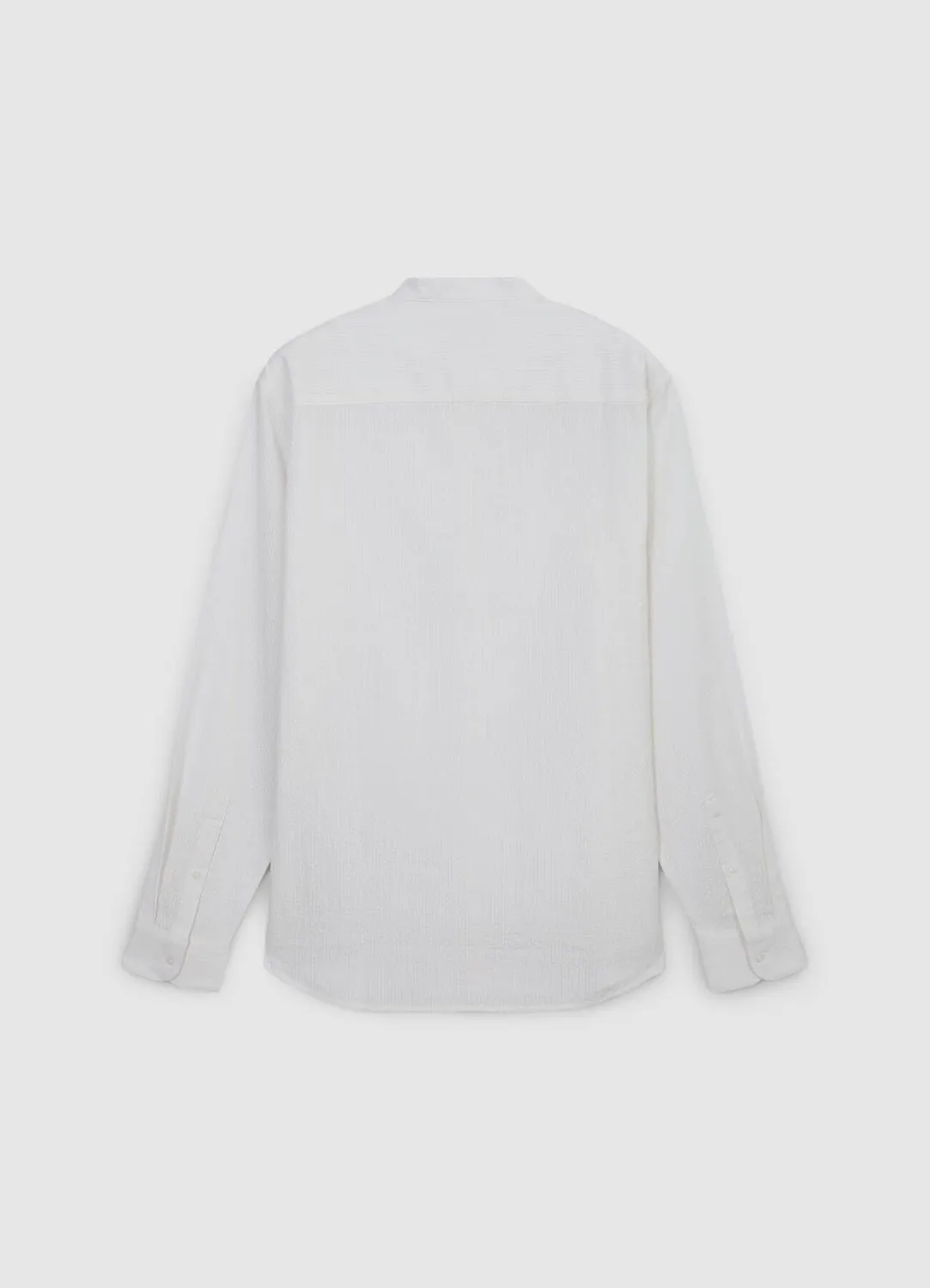 Calliope chemise homme coton col coréen coupe droite