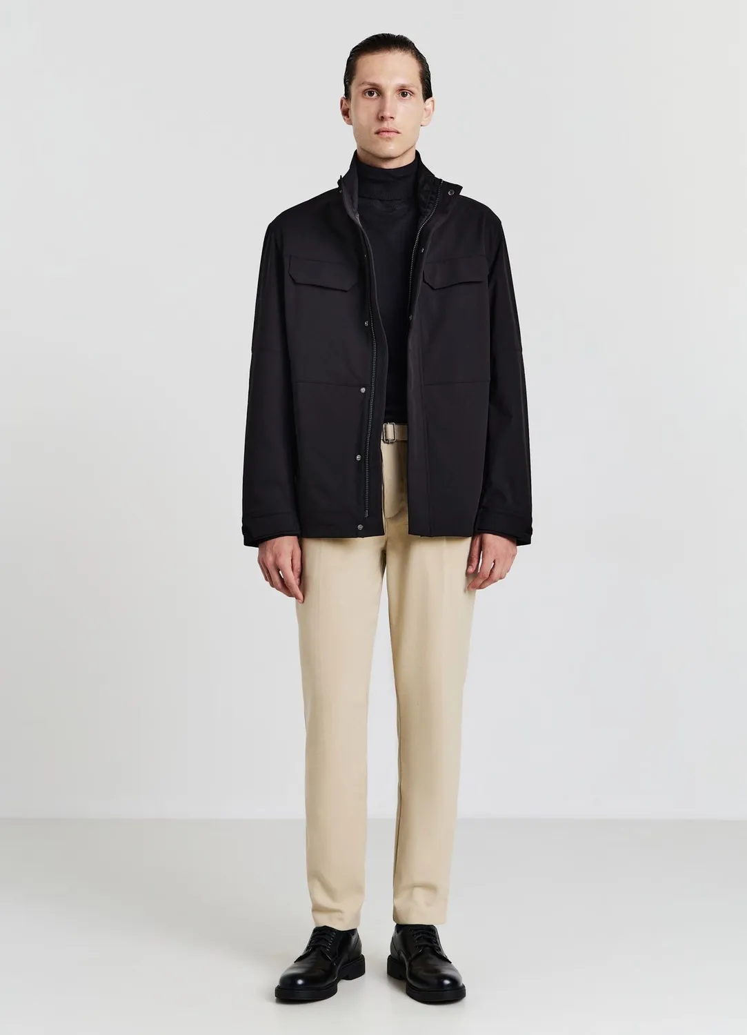 Calliope veste saharienne homme technique col haut zip