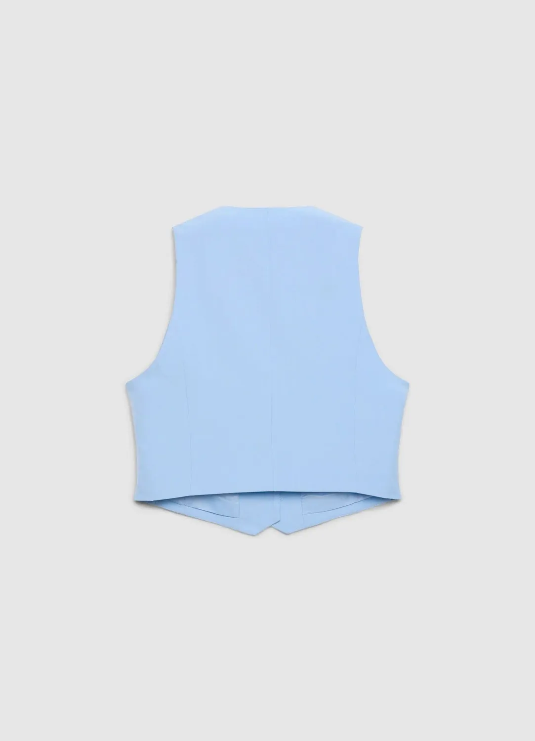 Calliope Gilet court à boutons gilet col V uni